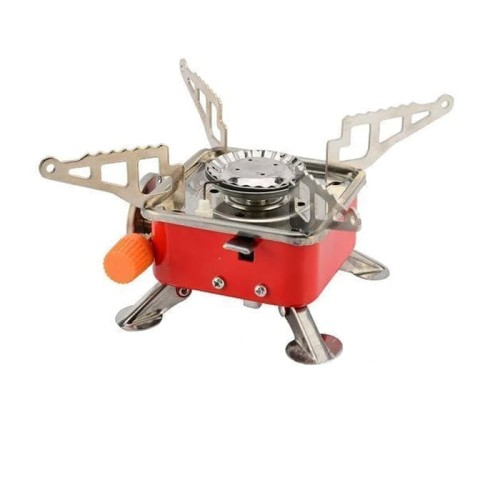 Paket Kompor Windproof Plus Gas Portable - Kompor Camping + Gas Portabel