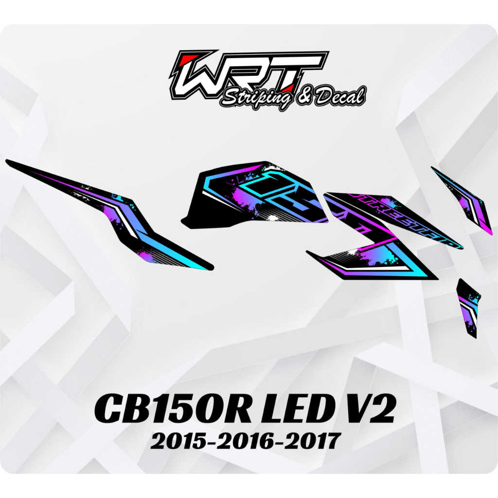 Striping CB150R v2- Stiker Decal CB 150 R Streetfire Rainbow
