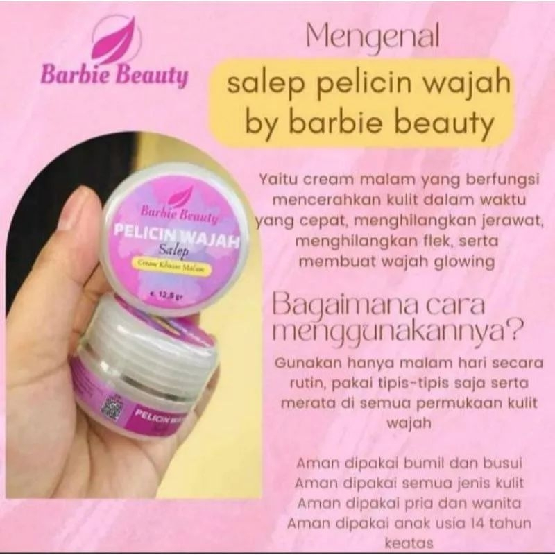 SALEP PELICIN &amp; BB SUNSCREEN GLOWING by BARBIE BEAUTY BPOM