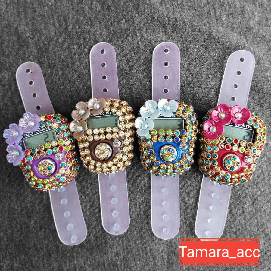 [BARU] Tasbih Digital Swarovski Bunga / Tasbih Digital Swarovski Premium