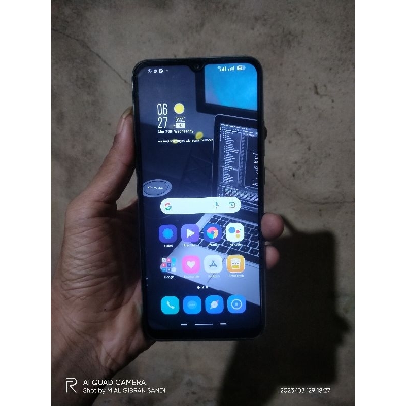 lcd redmi 10c copotan unit tinggal naik mesin