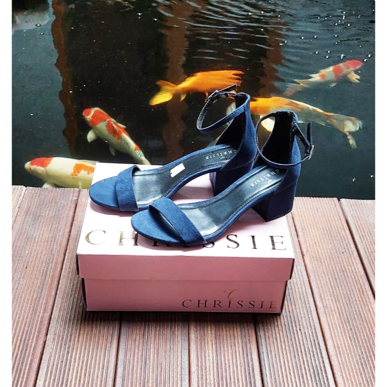 PAYLESS - CHRISSIE DAKOTA - NAVY. SEPATU SANDAL WANITA WITH BOX