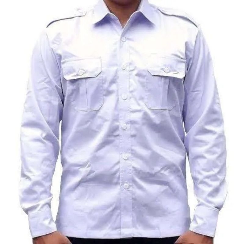 kemeja pdh putih polos/seragam pdh polos berbagai macam warna