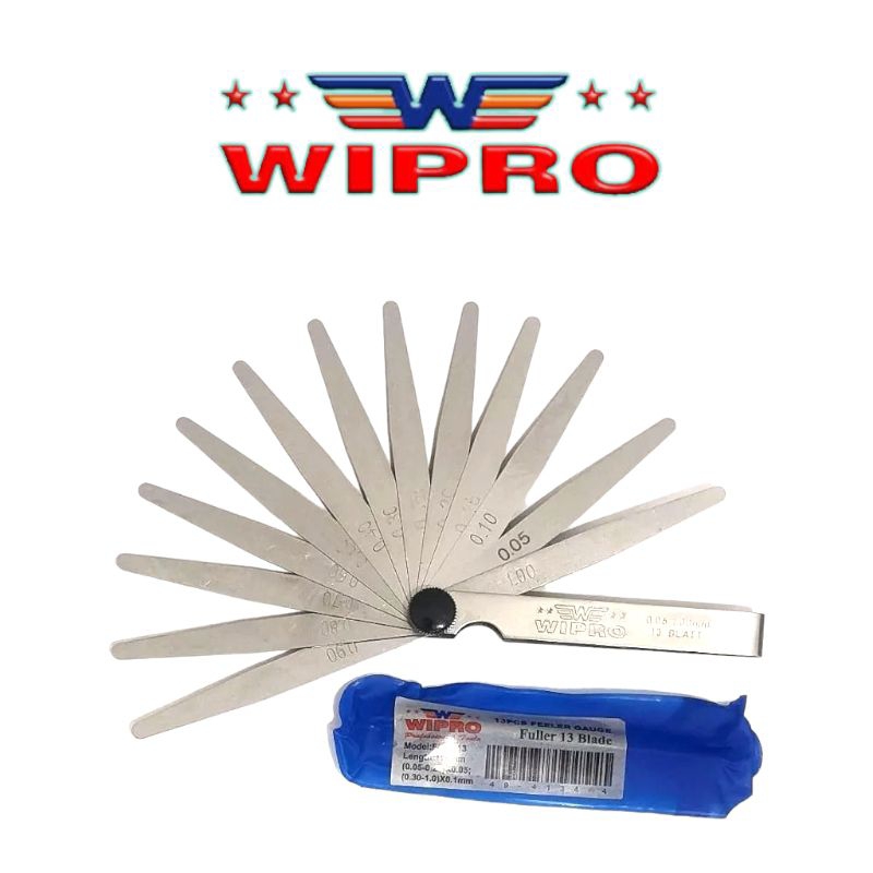 WIPRO Alat Pengukur Celah Klep 13 Blade | Fuller Feeler Gauge Puler Puller