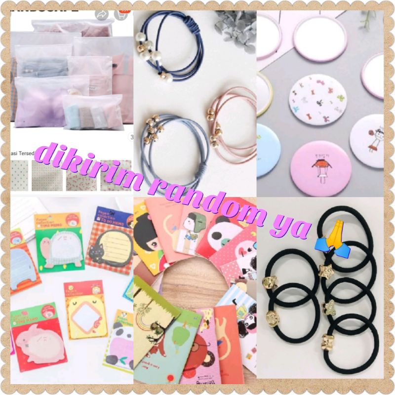 FREE/BONUS UTK CUST CERMIN MEMO iKAT RAMBUT BATIK KARET scrunchie lucu JEPANG scrunchie BATIK