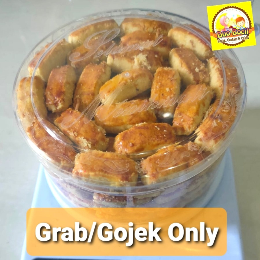 

Kastengel Keju Kue Kering Toples 500 Gram - Duo Bocil Snack