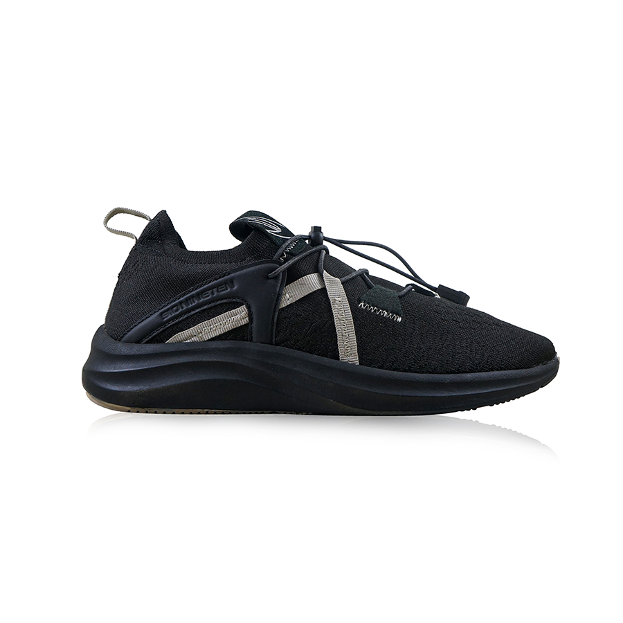 910 Nineten FUJI RCV Tripple Black Sepatu Running Olagraga Daily Run Lari