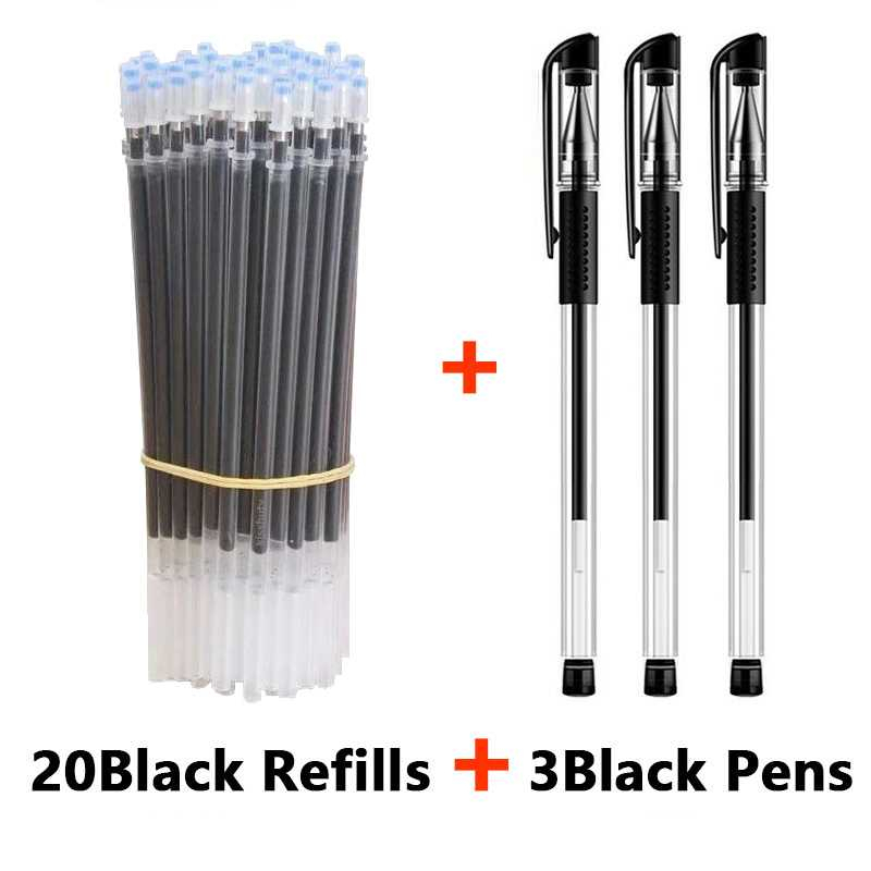 

Pulpen Gel 0.5mm Isi Ulang dengan Tinta Refill 20 PCS