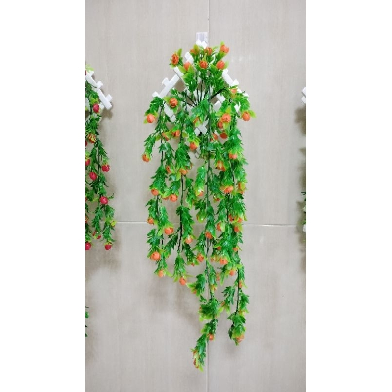 BUNGA RAMBAT PRITI/BUNGA HIAS DINDING/TANAMAN RAMBAT/TANAMAN PLASTIK