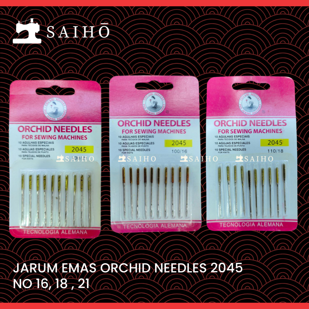 Jarum Emas Orchid Golden Tip Needle Hax1 2045 Anti Loncat