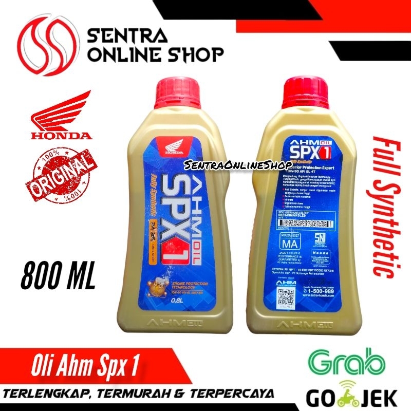 Oli honda ahm spx 1 10w30 800ml 0,8liter full sintetik