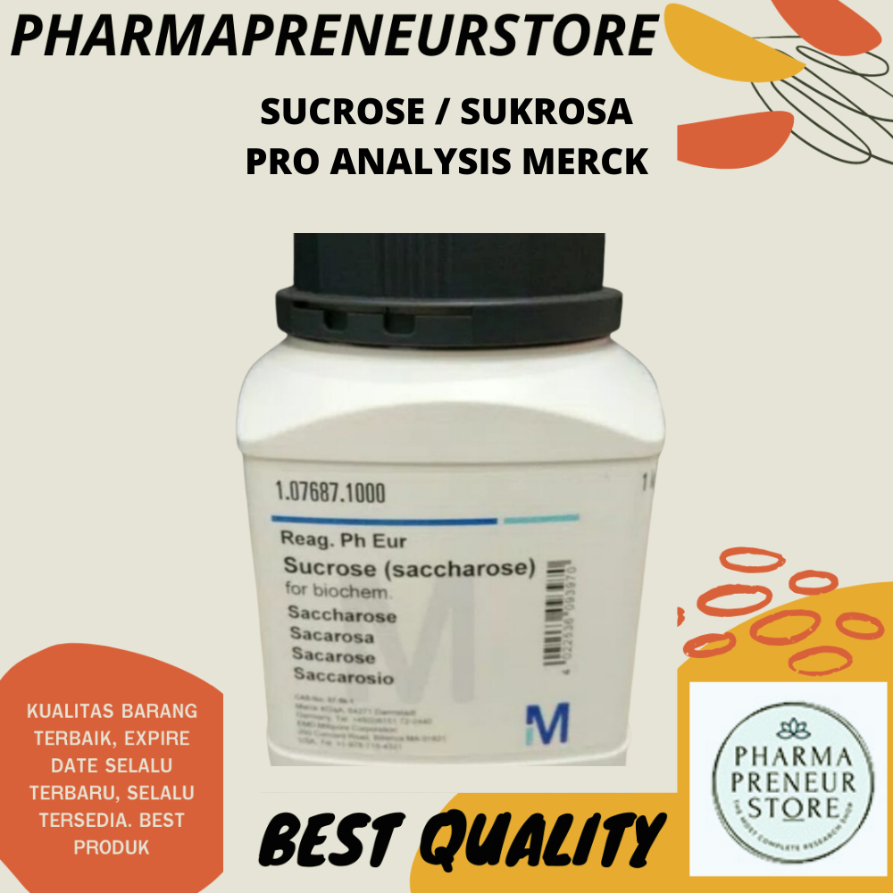 SUCROSE / SUKROSA PRO ANALISA 50 DAN 100 GRAM MERCK BEST QUALITY