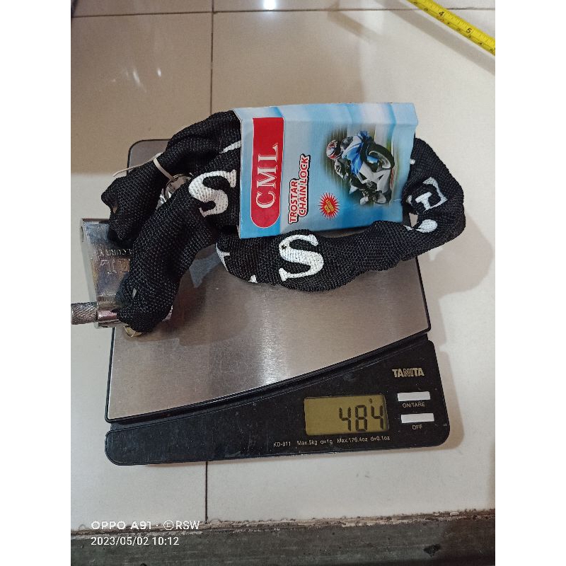 gembok rantai 80 cm camel