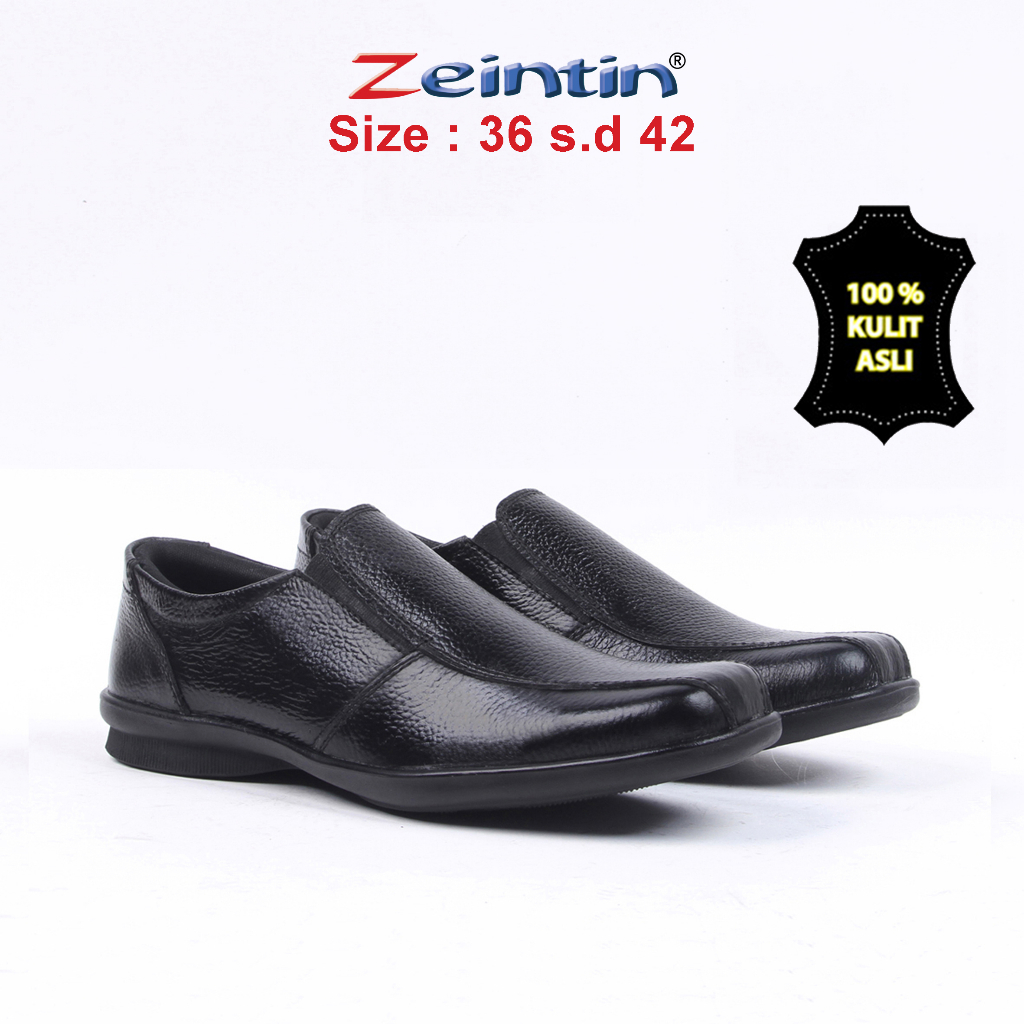 Zeintin - Sepatu Pantofel Wanita Bahan Kulit Sapi Asli Brand Local Sepatu Kerja Sepatu Kantor Wanita Sepatu Formal Bahan Kulit Original Zeintin BJ