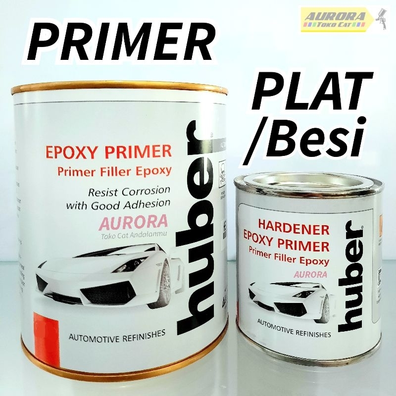 Epoxy PRIMER 250ml Dasaran Kuat Untuk Plat / Besi / Baja / Logam / Bodi Plastik Halus | Huber Primer