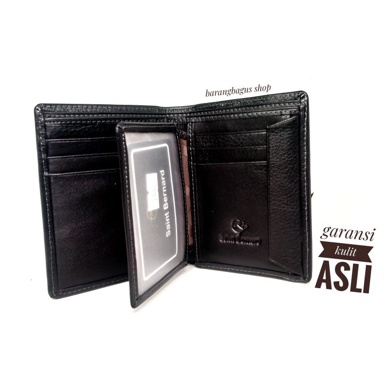 Dompet original ORI kulit asli lemes model berdiri saint Bernard