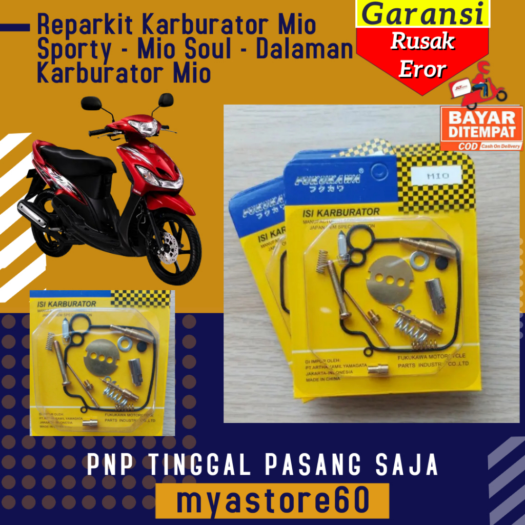 Reparkit Karburator Repar Kit Karbu Yamaha Mio Sporty Mio Soul Dalaman Karburator Mio