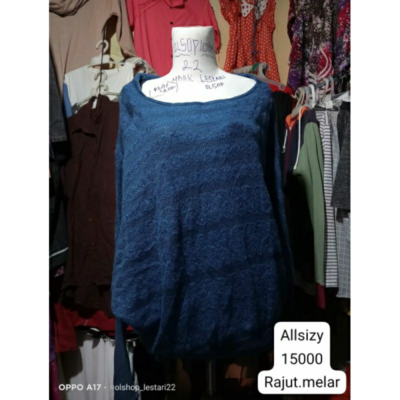 rajut warna biru navy