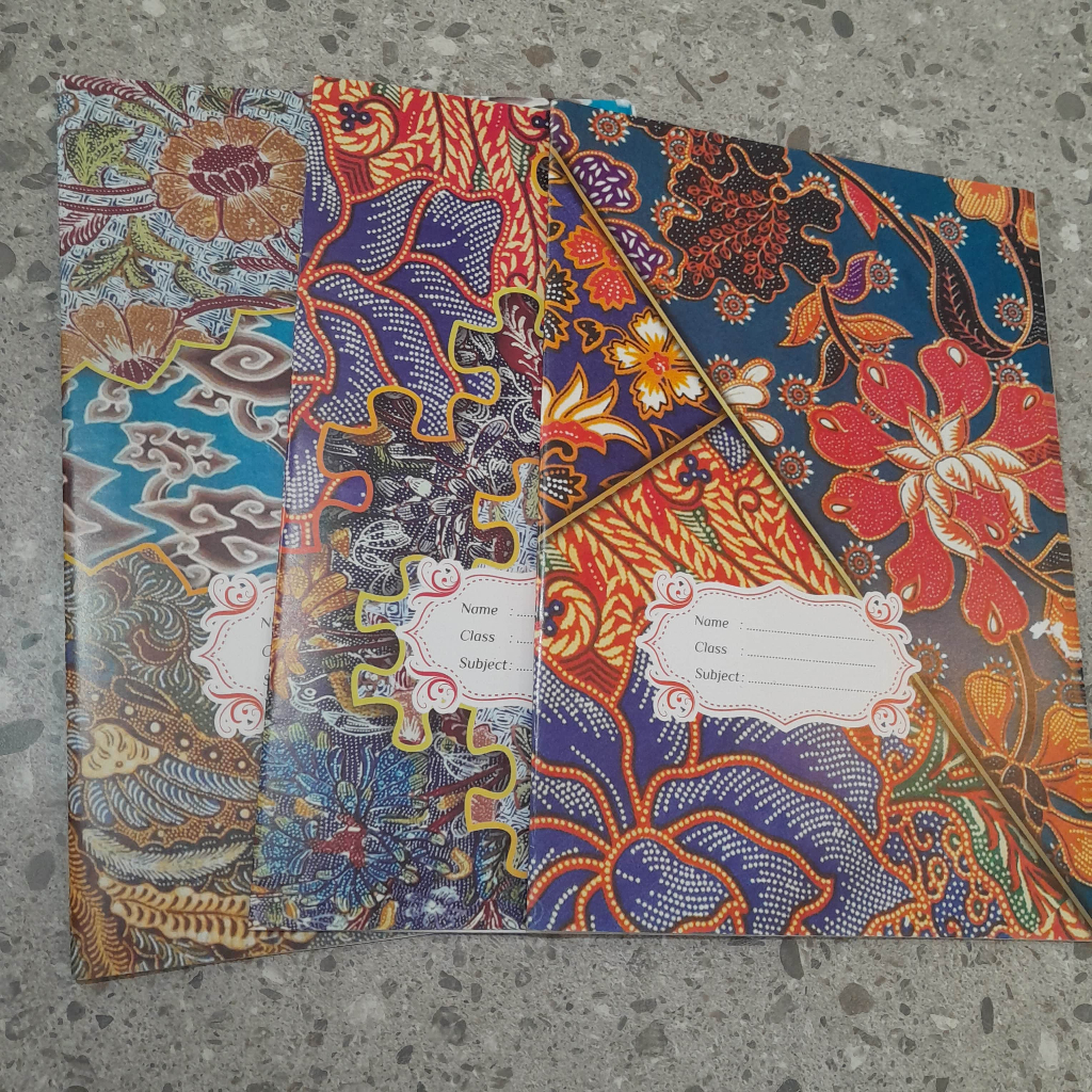 

Kertas Sampul Buku Batik uk Kwarto Bahan LWC isi 10 lbr / Sampul Batik