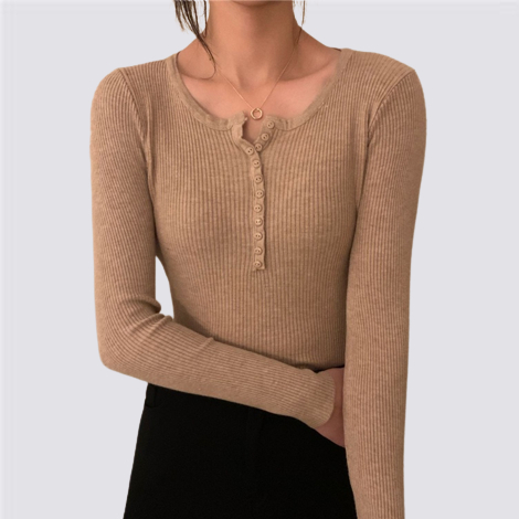 XIAOZHAINV Knit Switer Oversize Wanita Crop Top Lengan Panjang Korean Style