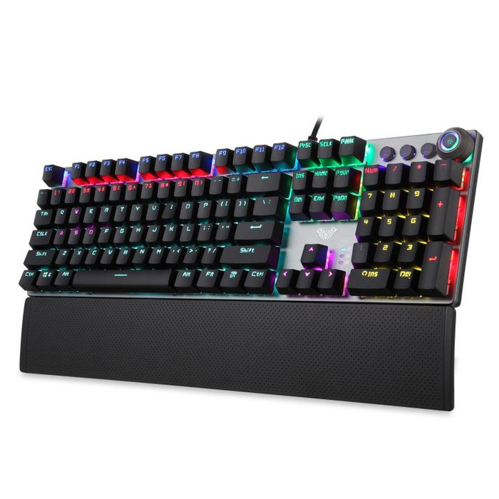 Keyboard Gaming Mechanical AULA F2088 Multimedia Hotswap Blue - F 2088