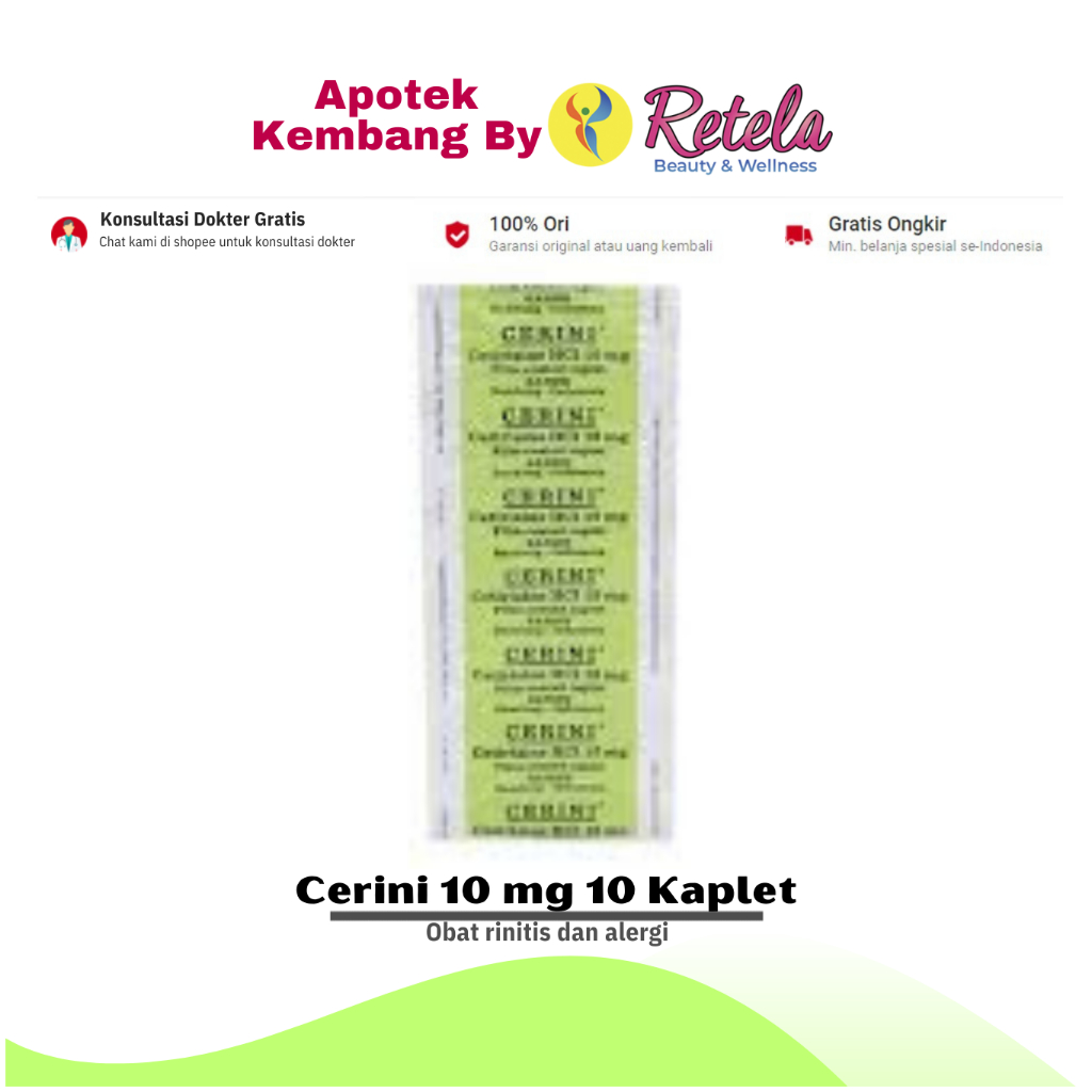 CERINI 10MG 1 STRIP 10 TABLET