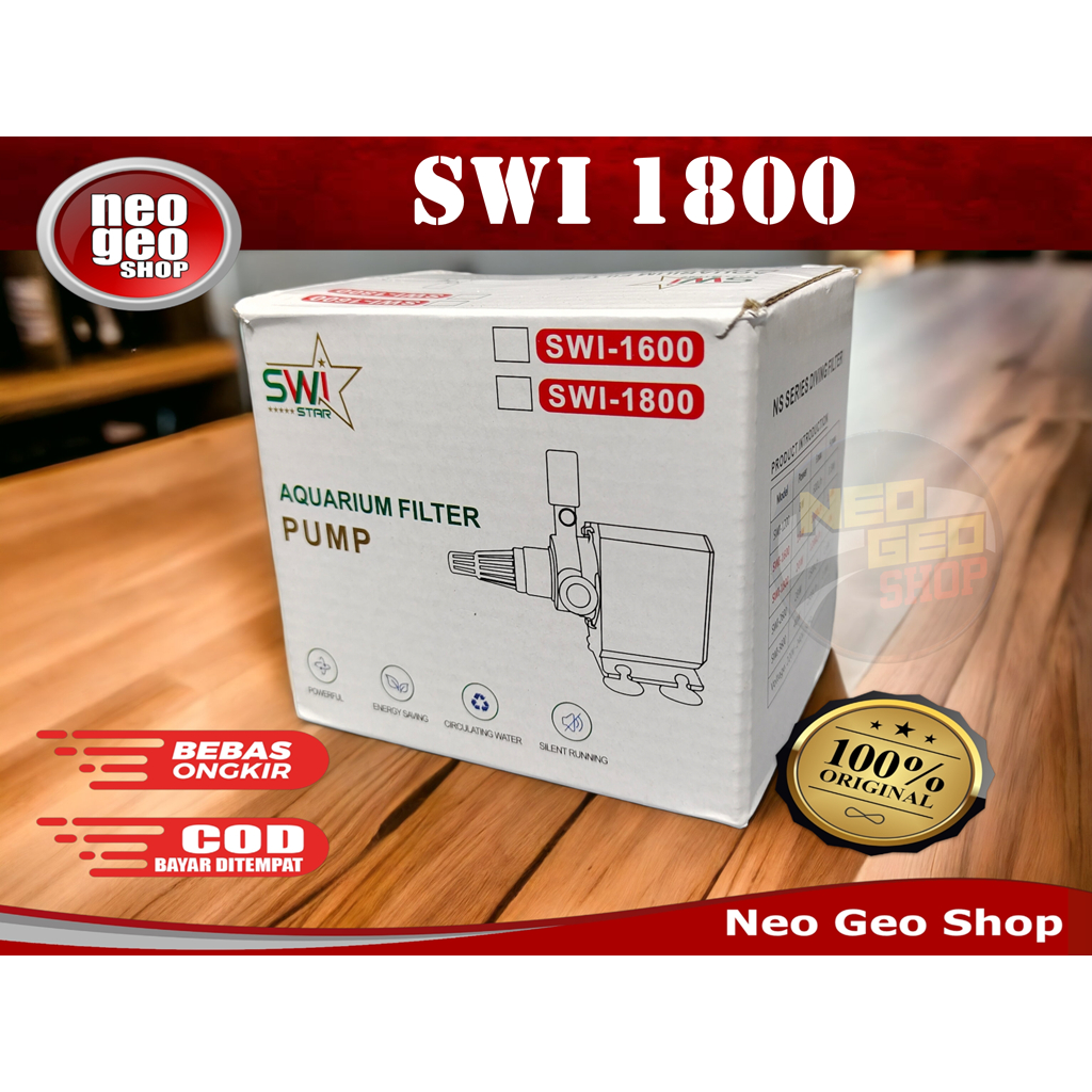 swi star 1800 swi1800 mesin pompa celup aquarium power head aquarium