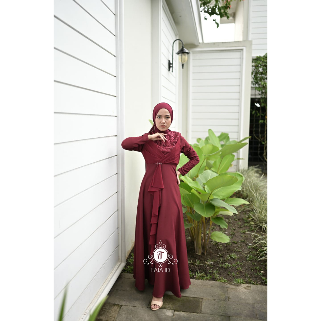 DAYANA DRESS pesta muslim faia.id