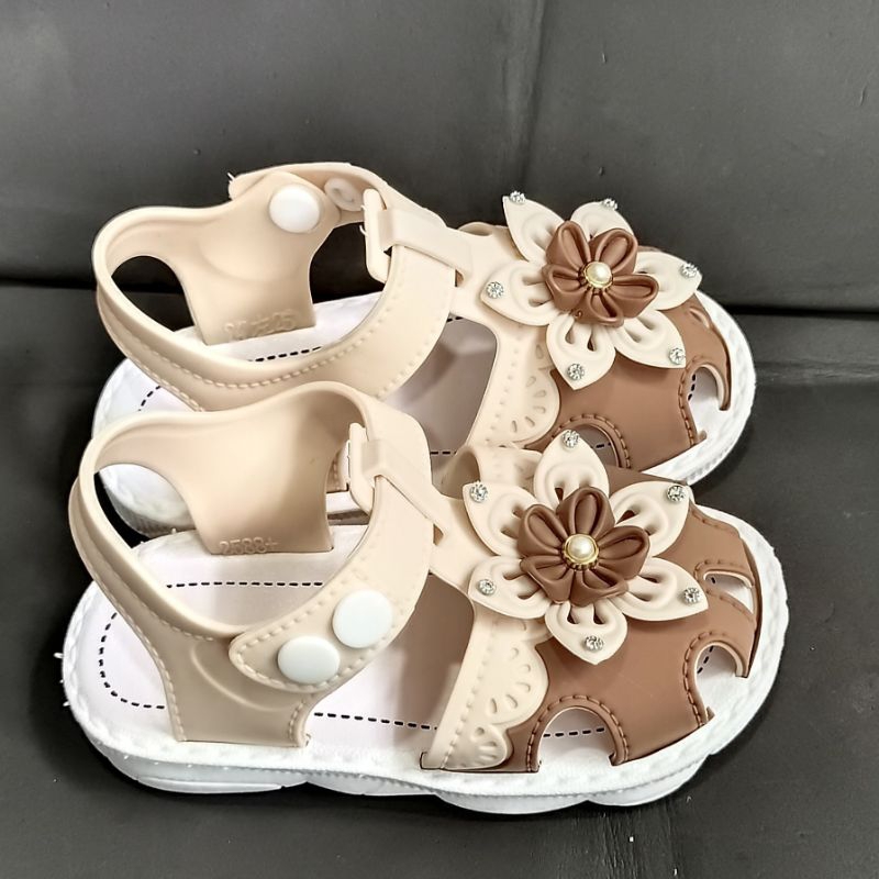 Sandal baby perempuan sepatu anak balita chelsea rose import YLJ-2588 Sepatu sandal baby lucu trendy nyaman empuk