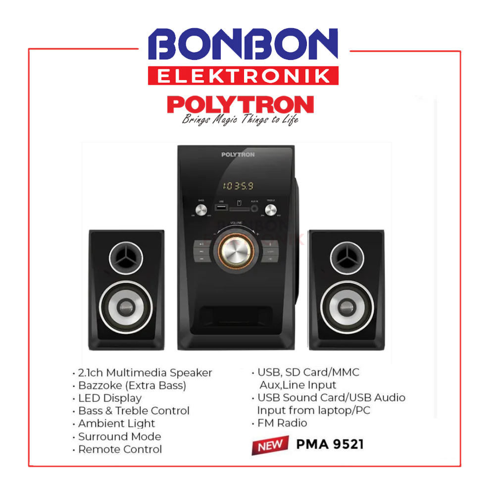 Polytron Multimedia Speaker PMA 9521 Bluetooth Extra Bass