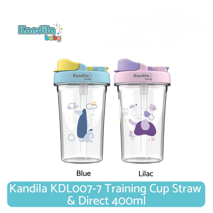 Kandila KDL007-7 Training Cup Straw &amp; Direct 400ml - Botol Minum Anak