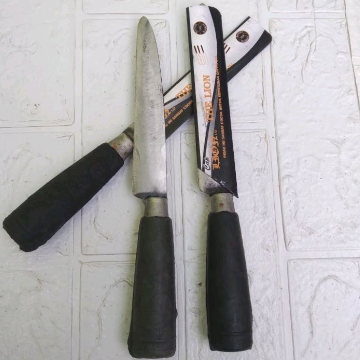 Hot item pisau dapur super tajam bahan gergaji ukuran 20 cm