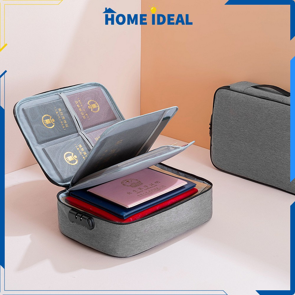 

Tempat Dokumen Penting Multifungsi Portable / Tas Dokumen Storage Bag Travel / Kotak Penyimpanan Sertifikat File HI C516