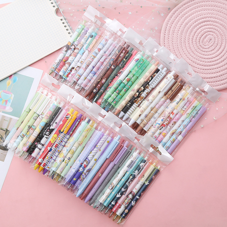 PULPEN ISI 6 DAN PULPEN SATUAN KARAKTER LUCU PENA PEN BOLPEN BOLPOIN UNIK MURAH IMPOR HEMAT GEL TINT