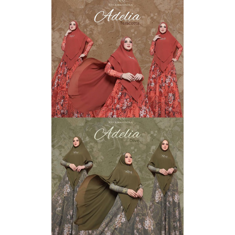 NAJLA MAHENDRA ADELIA SET KHIMAR SERIES|ALLSIZE JAWHARA SYARI CM