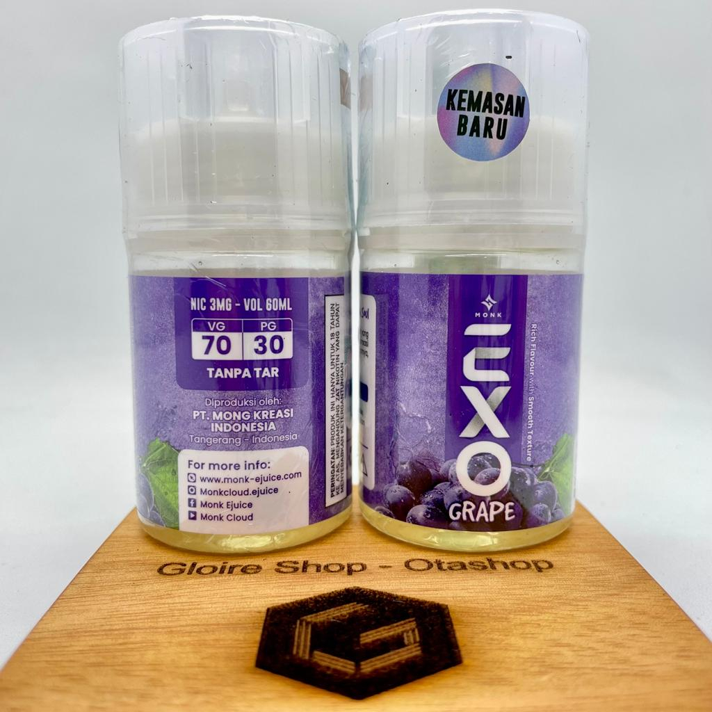 Exo Grape by Monk 60ml 3mg liquid vape pita cukai anggur vapor ejuice premium lokal pita cukai lokal
