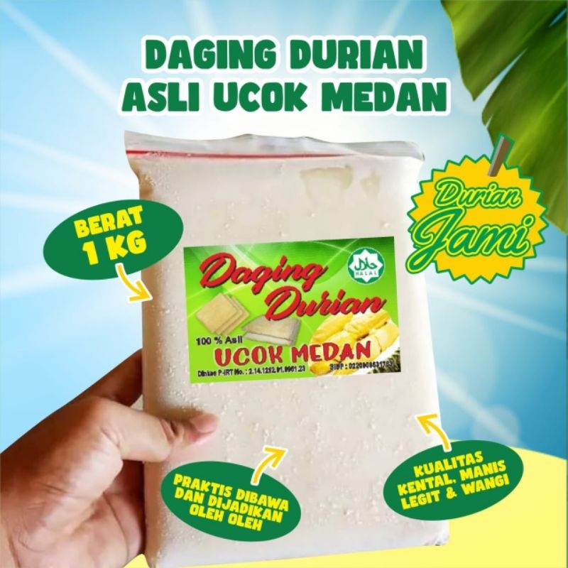 

Daging Durian Asli dari durian Ucok Medan -Premium Quality-