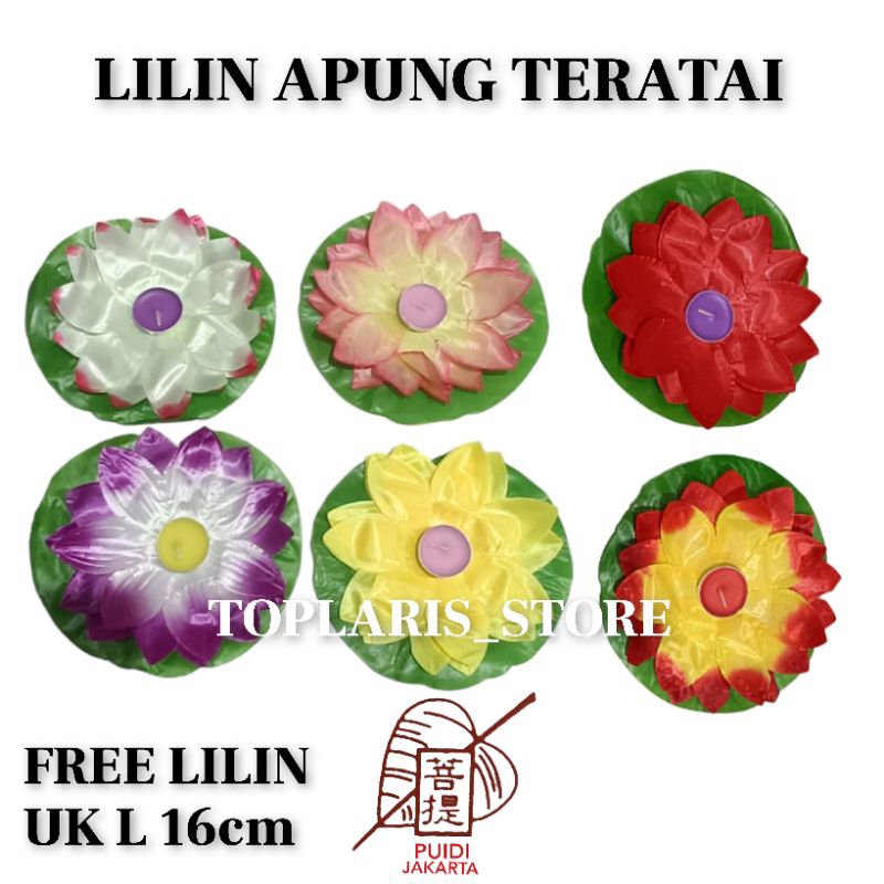 Lilin Teratai Apung Air Lotus Dekorasi