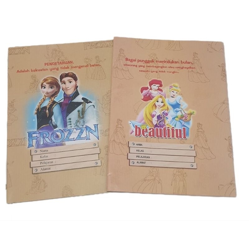 Sampul Buku Tulis Kwarto Gambar Fancy 20 Lembar