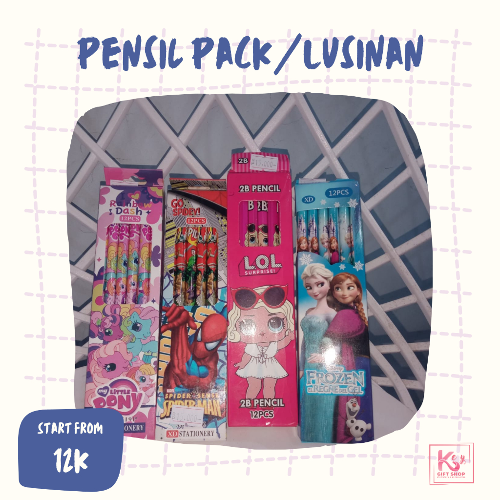 

Pensil 2B Pack/Lusinan Karakter kartun