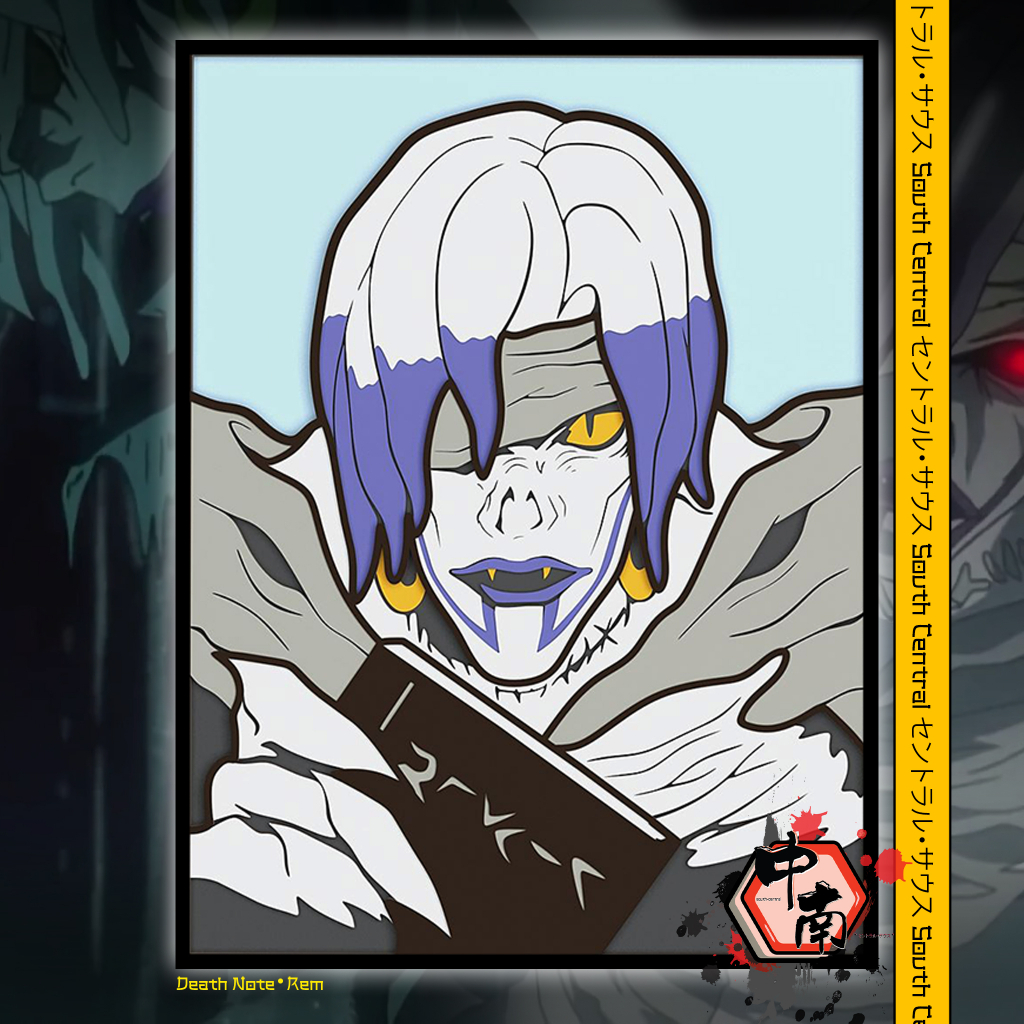 Poster 3D Multilayer Death Note Rem