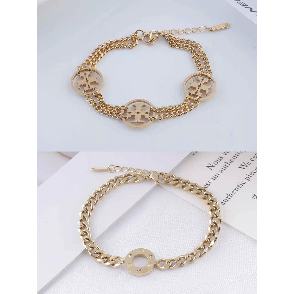 Gelang Titanium Anti Karat Perhiasan Wanita Jewelry  0166/2783