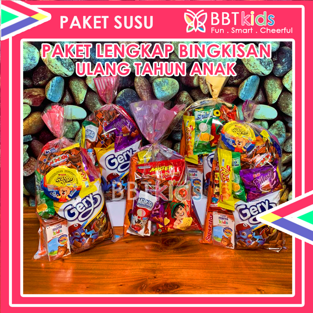 

PAKET SNACK ULANG TAHUN ANAK MURAH LENGKAP BINGKISAN ULTAH HAMPERS BUKET BOUQUET SOUVERNIR
