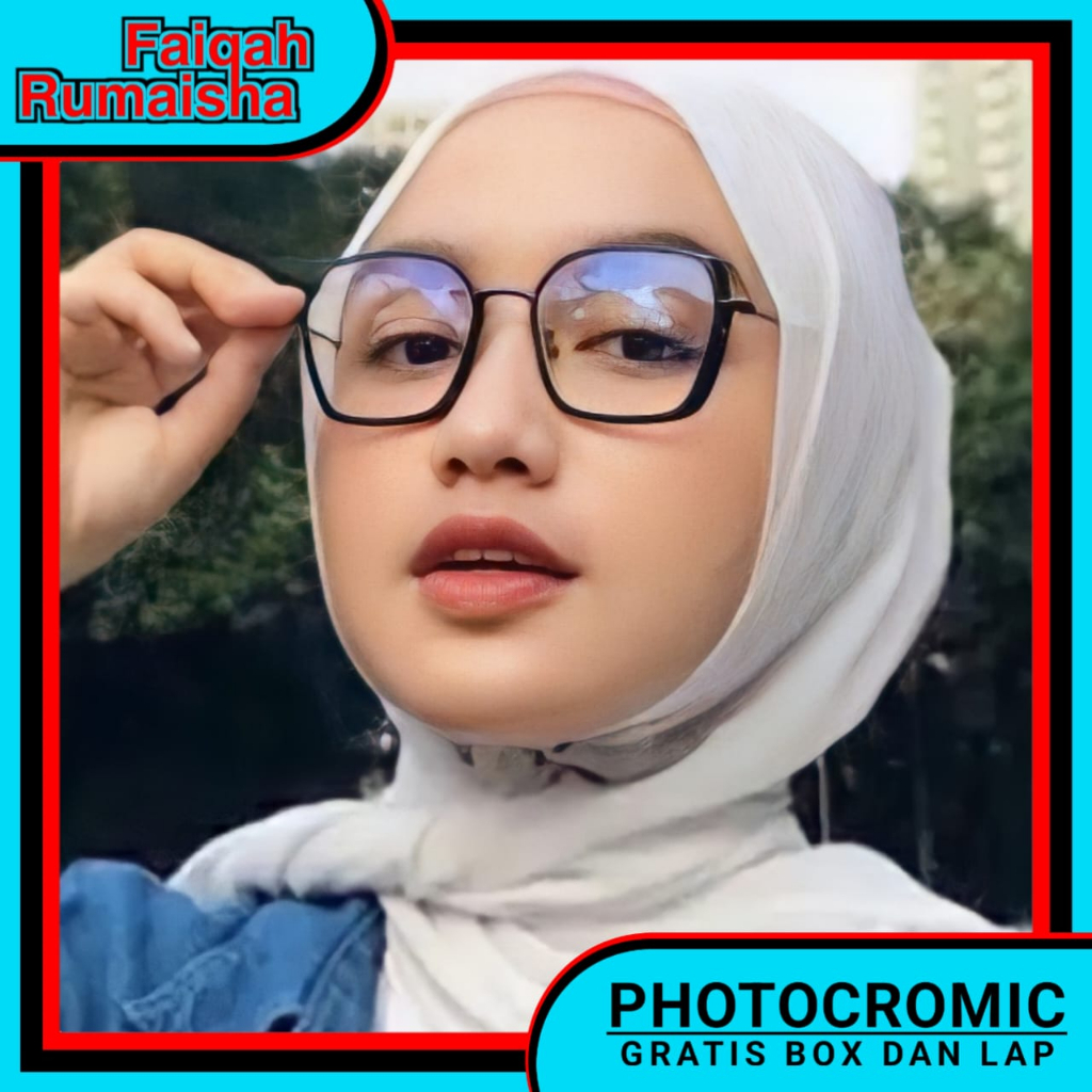 Terbaru kacamata Photocromic Kekinian Gratis Box dan Lap Custom Minus Bluecromic