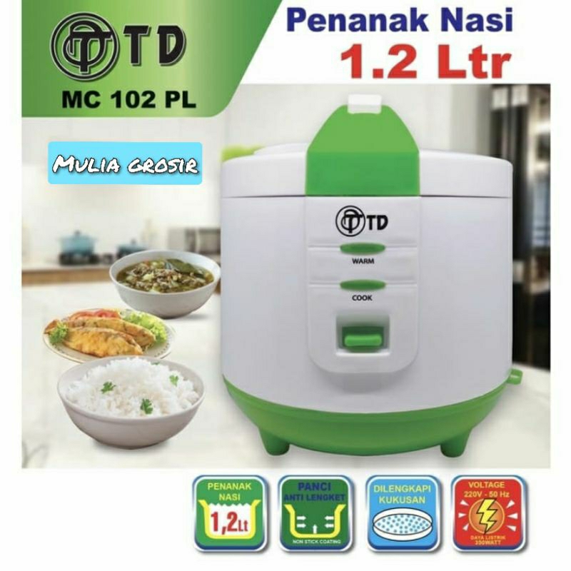 Magic Com TD 1.2Liter 3in1 Rice Cooker TD 1.2L