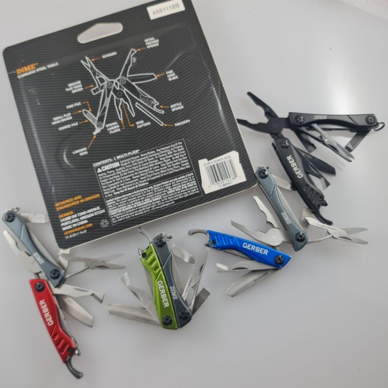 Original Gerber Dime micro multitool keychain EDC tactical knife multiplier