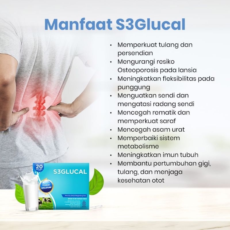 S3 GLUCAL SUPLEMEN TULANG DAN SENDI S3GLUCAL ORIGINAL