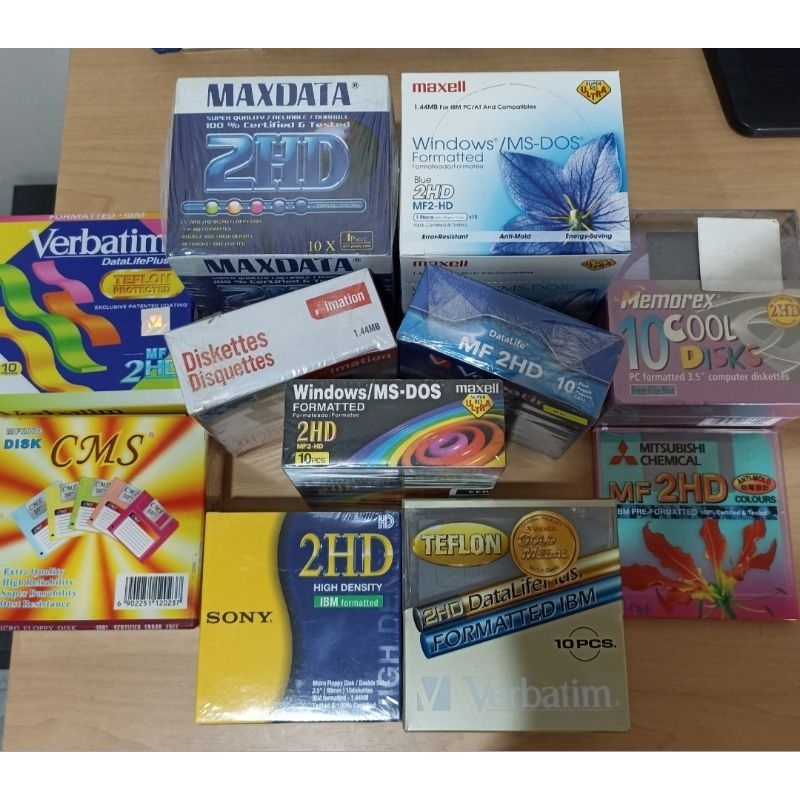 Disket Verbatim Imation Maxell Fujifilm Sony Mitsubishi CMS Maxdata Mediatech Diskette Floppy Disk 1