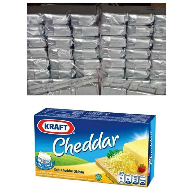 Keju kraft Cheddar Kemasan Foil Termurah