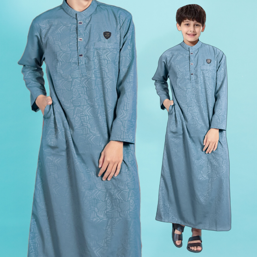 AL HABIB Jubah anak EMBOS ORIGINAL laki laki/gamis anak laki laki premium gold terkini/baju koko arabic